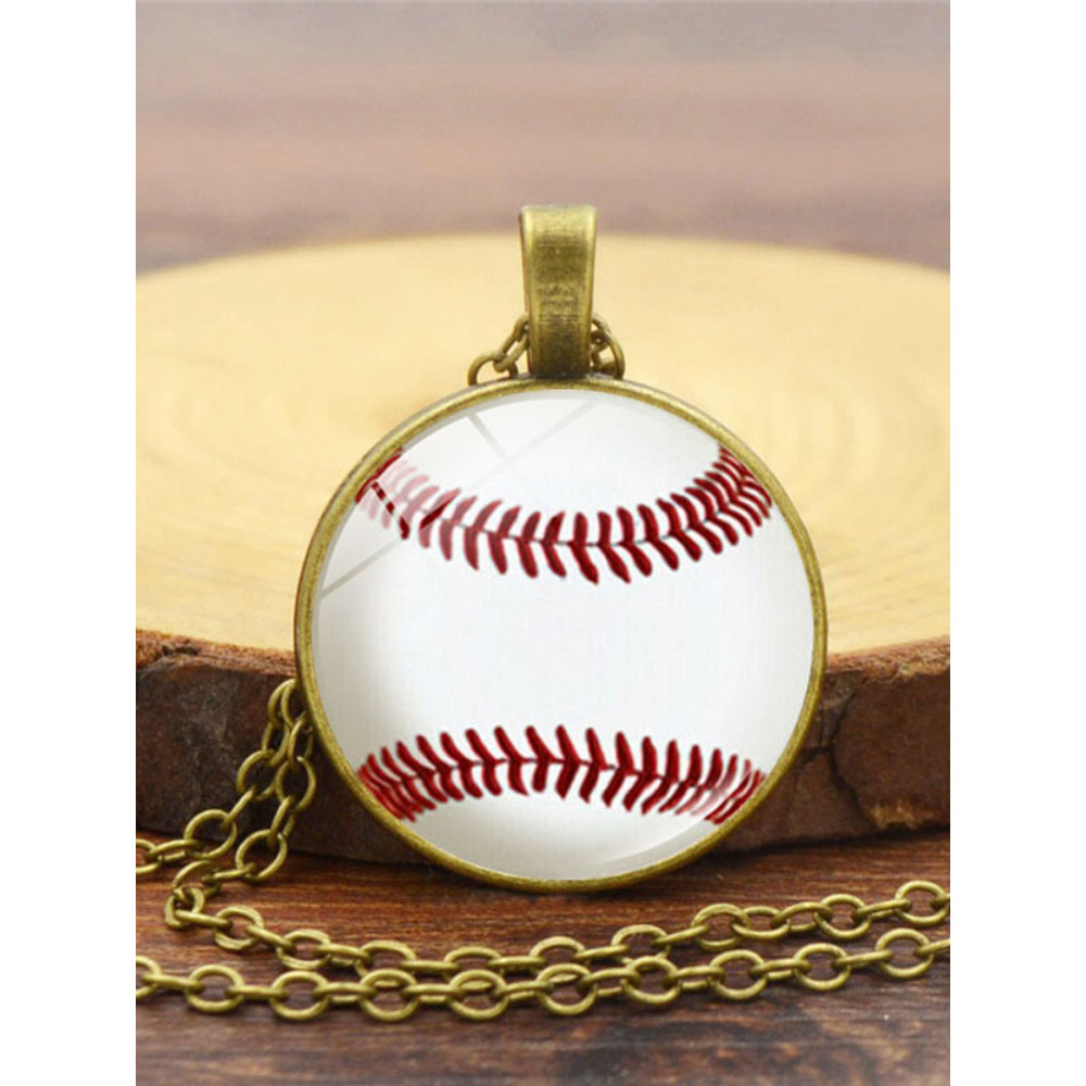 Baseball Lover Grass Pendant Necklace