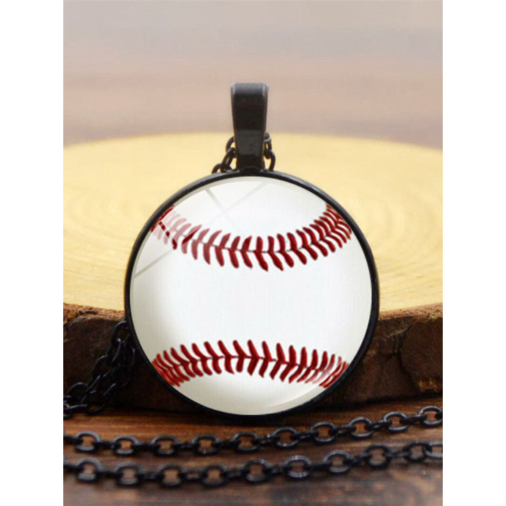 Baseball Lover Grass Pendant Necklace