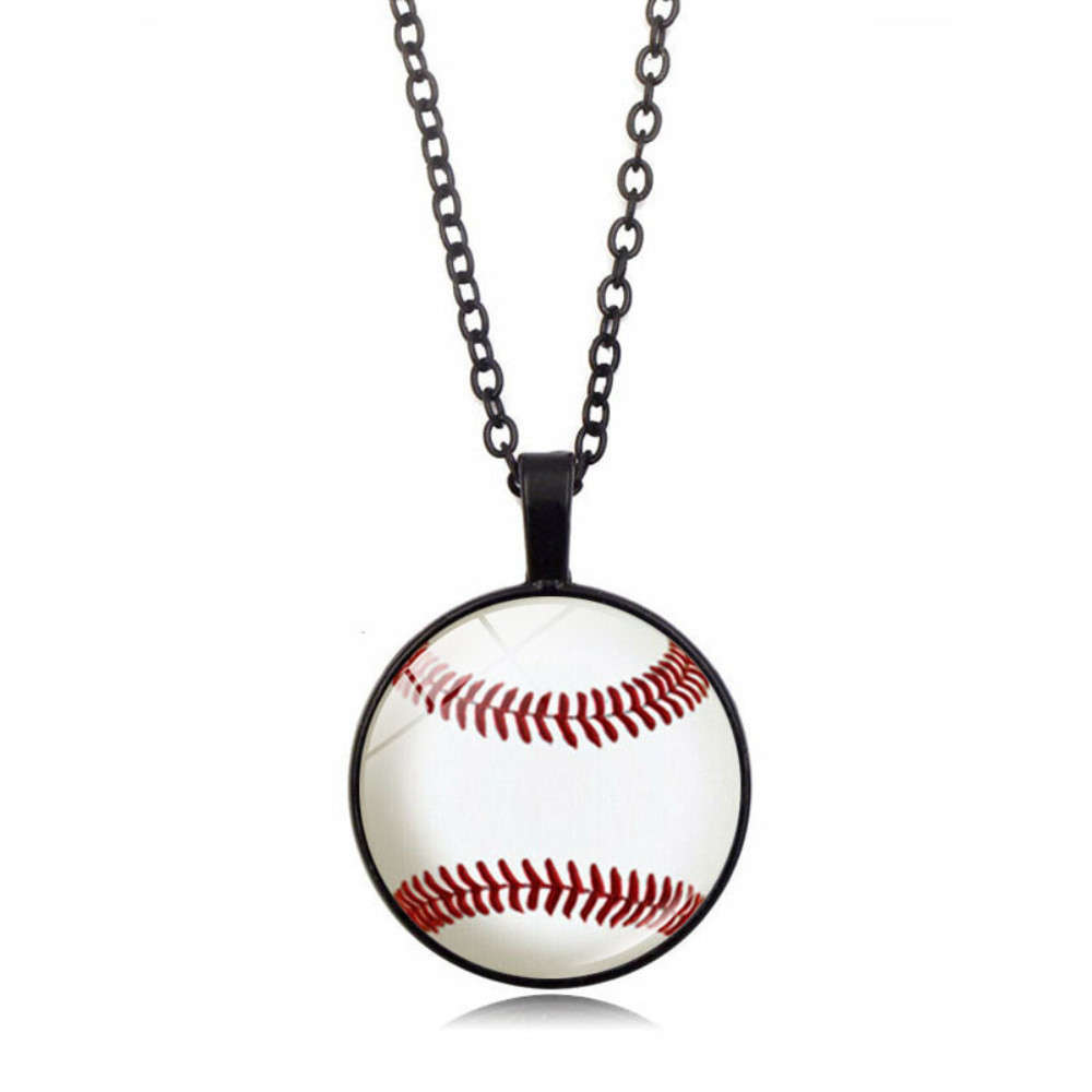 Baseball Lover Grass Pendant Necklace