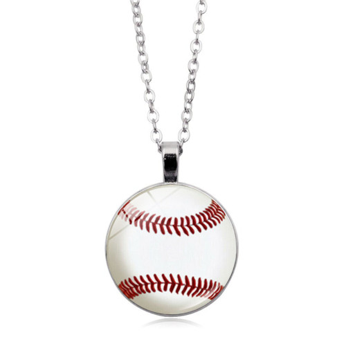 Baseball Lover Grass Pendant Necklace