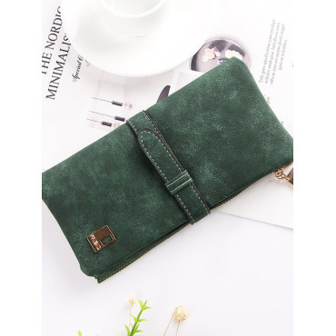 Belted Utility Matte Leather Purse