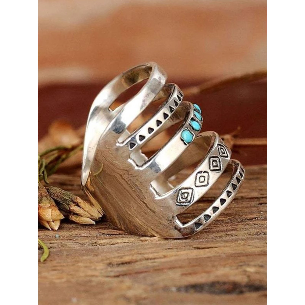 Boho Openwork Engraved Vintage Ring