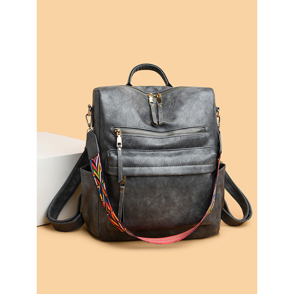 Boho Strap Utility Big Backpack