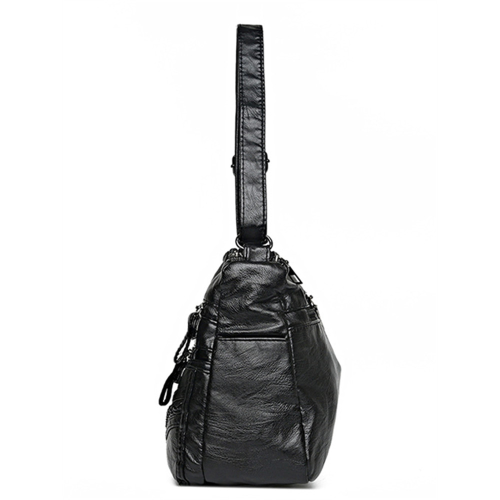 Braid Details Multi Compartment Crossbody Bag