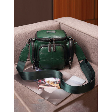 Camera Cylindrical Shoulder Large Capacity Crossbody Bag