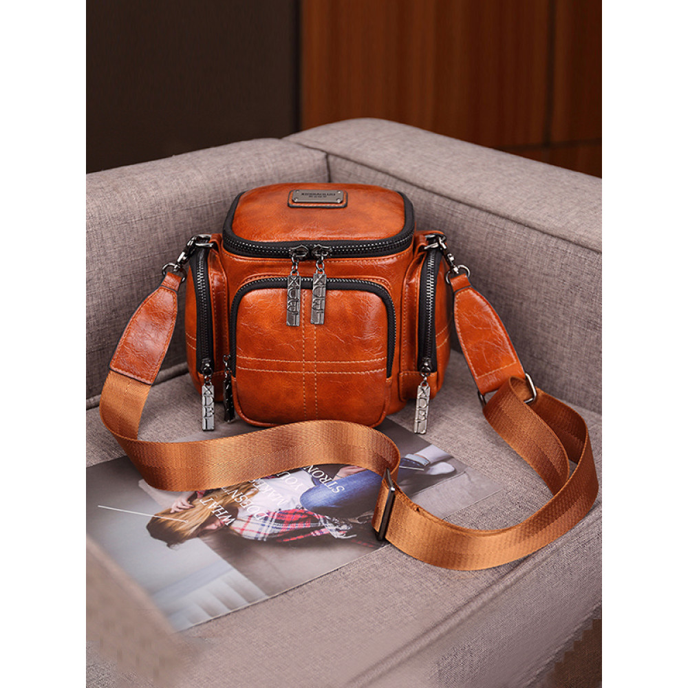 Camera Cylindrical Shoulder Large Capacity Crossbody Bag