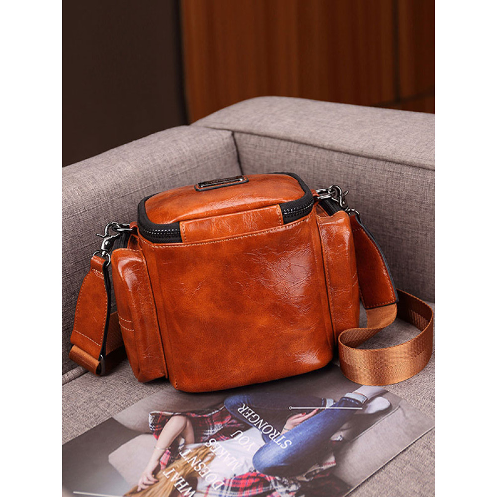 Camera Cylindrical Shoulder Large Capacity Crossbody Bag