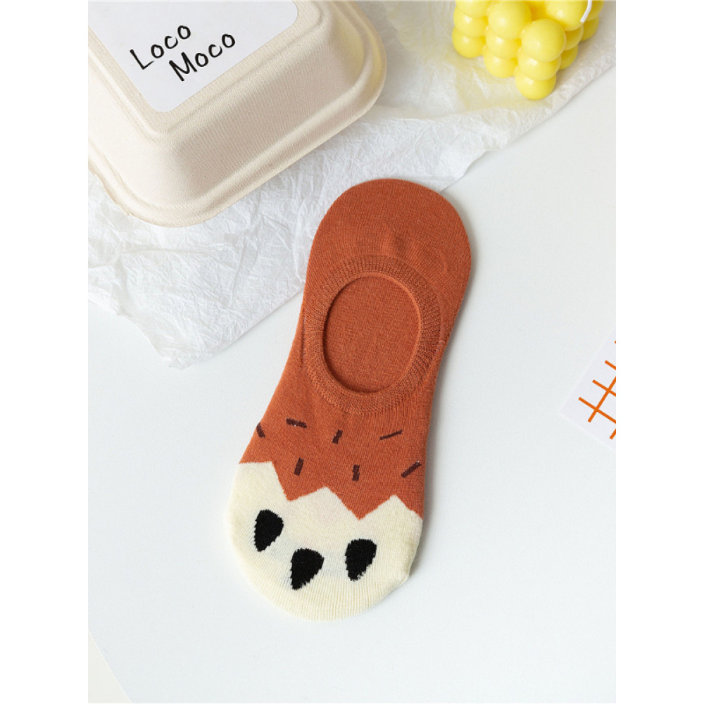 Cat Claw Printed Short Socks