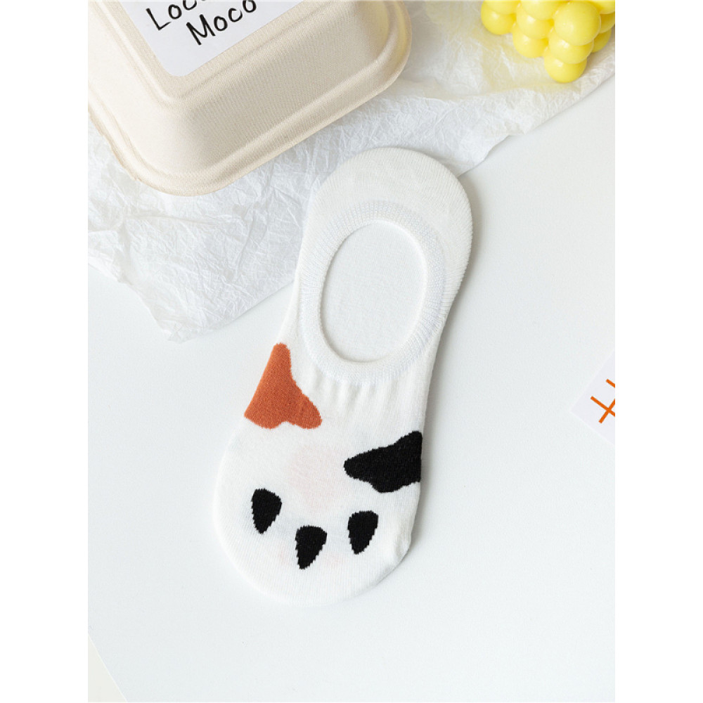 Cat Claw Printed Short Socks