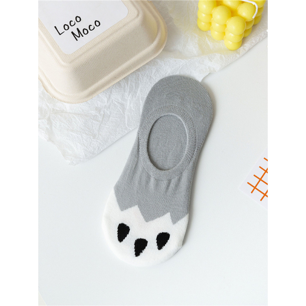 Cat Claw Printed Short Socks