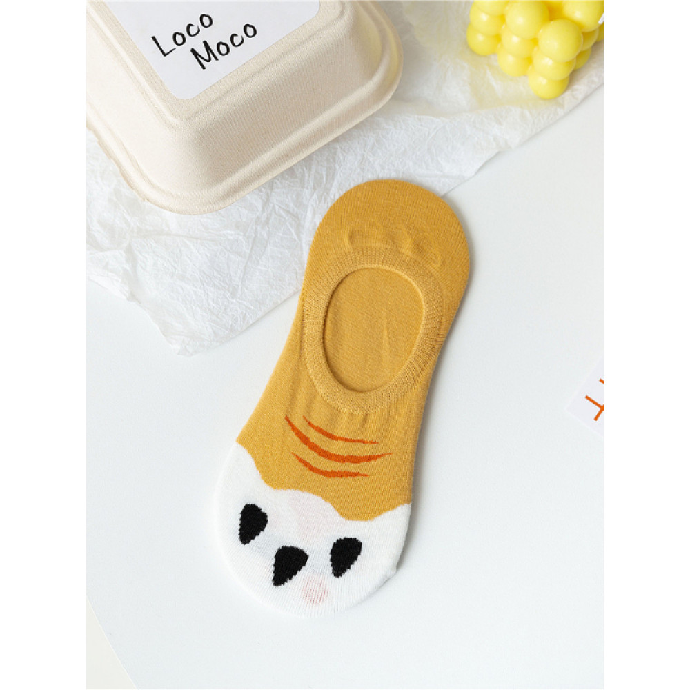 Cat Claw Printed Short Socks