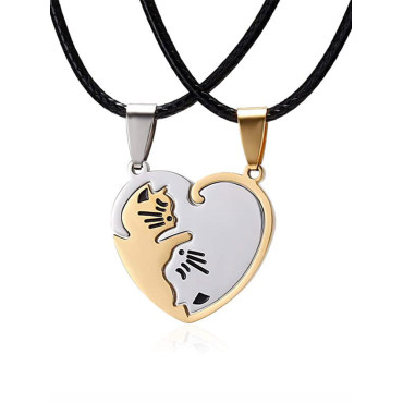 Cat Lover Titanium Steel Necklace