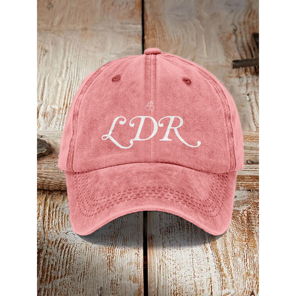 Cherry Graphic Vintage Washed Cap