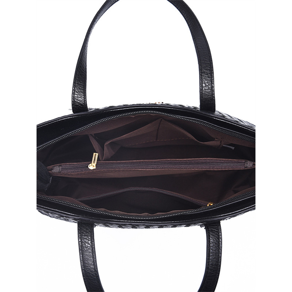 Classic Woven Leather Utility Bags Set