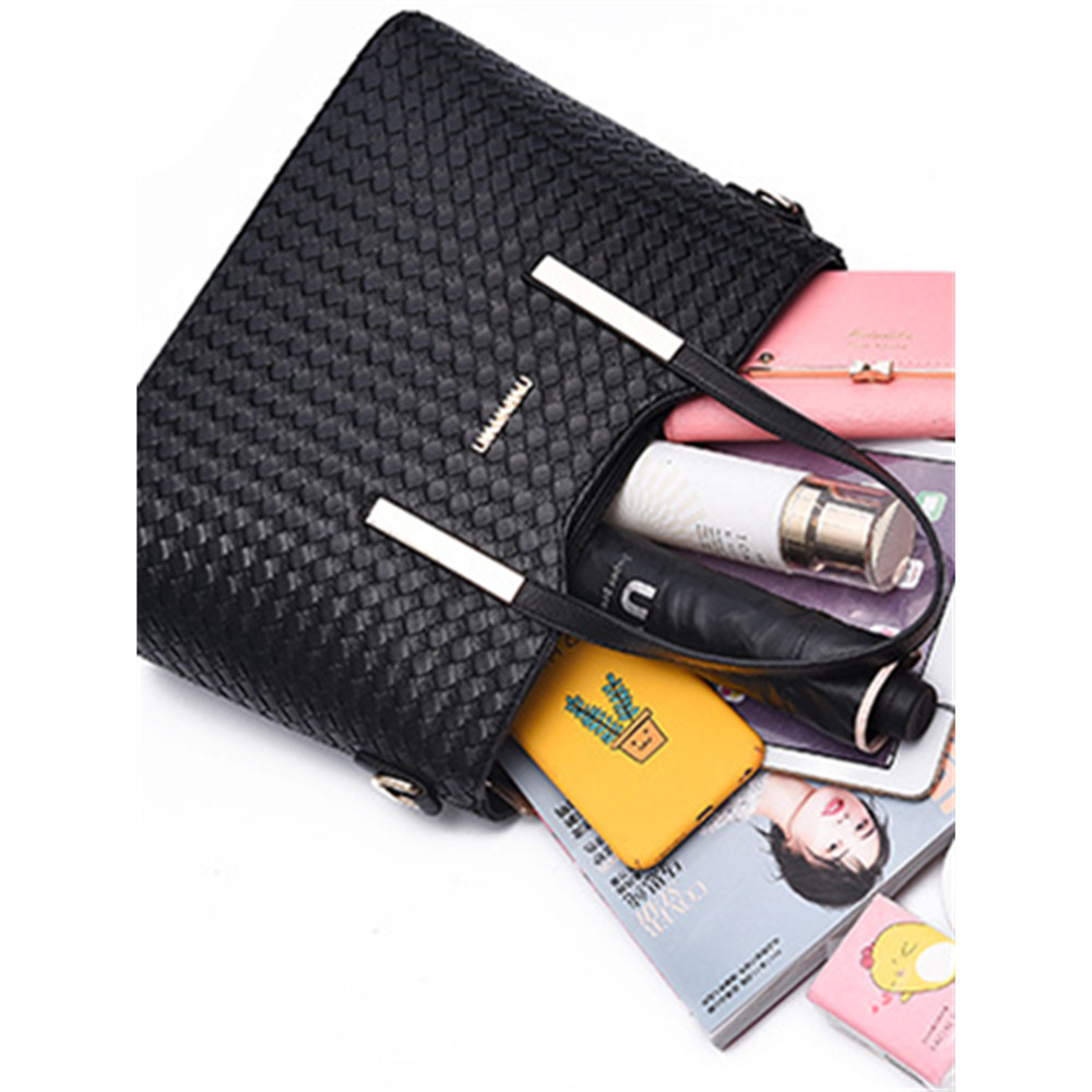 Classic Woven Leather Utility Bags Set