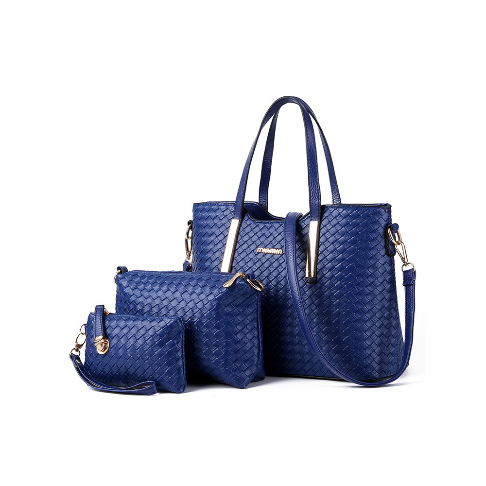 Classic Woven Leather Utility Bags Set