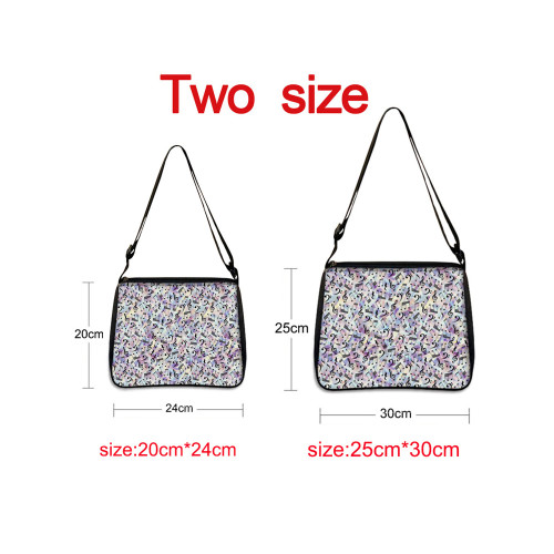 Colorful Music Notes Art Shoulder Bag