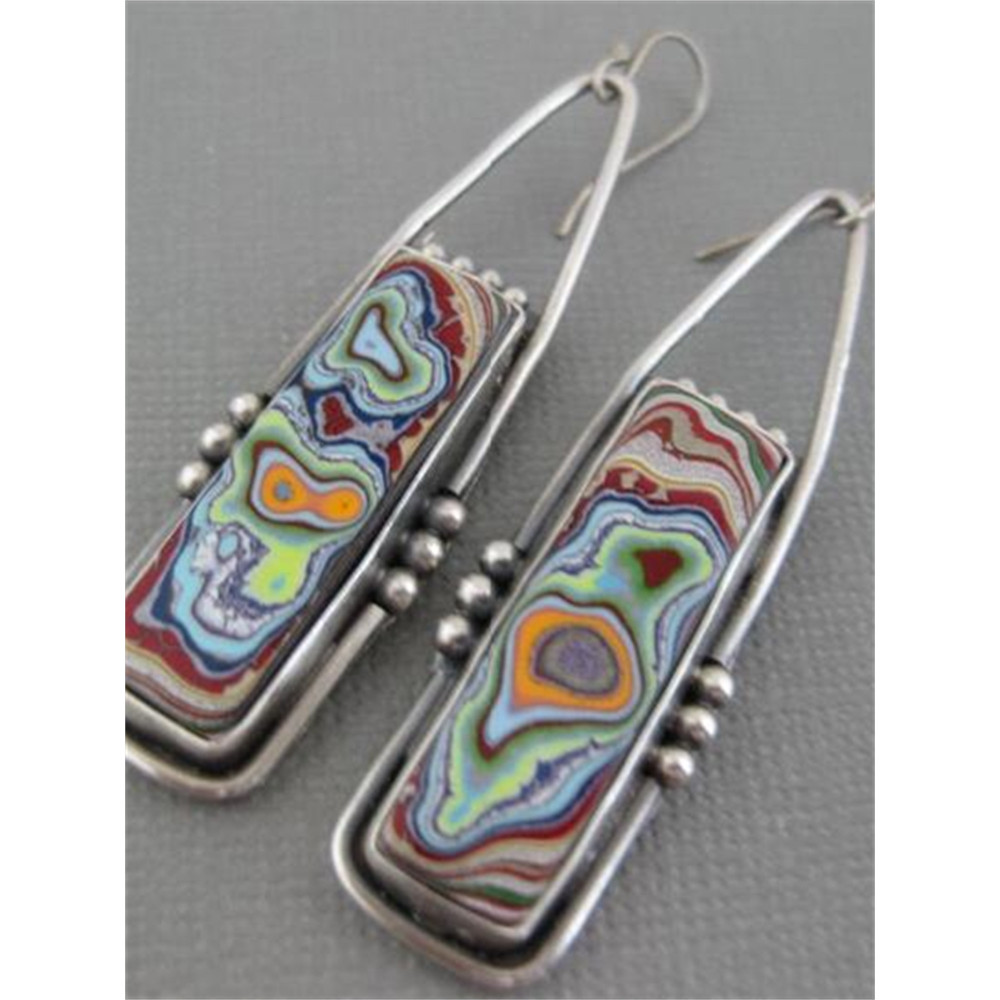 Colorful Natural Stone Inspired Earrings