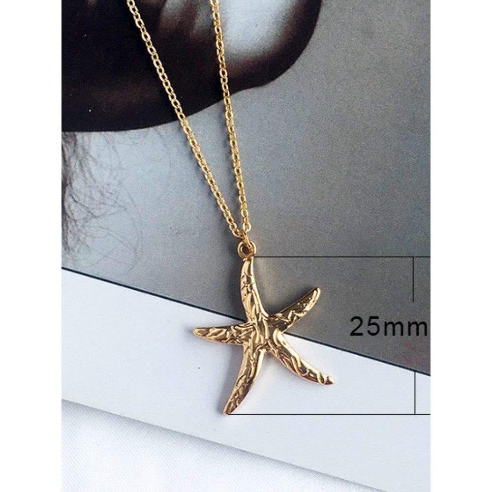 Conch Starfish Pendant Versatile Necklace