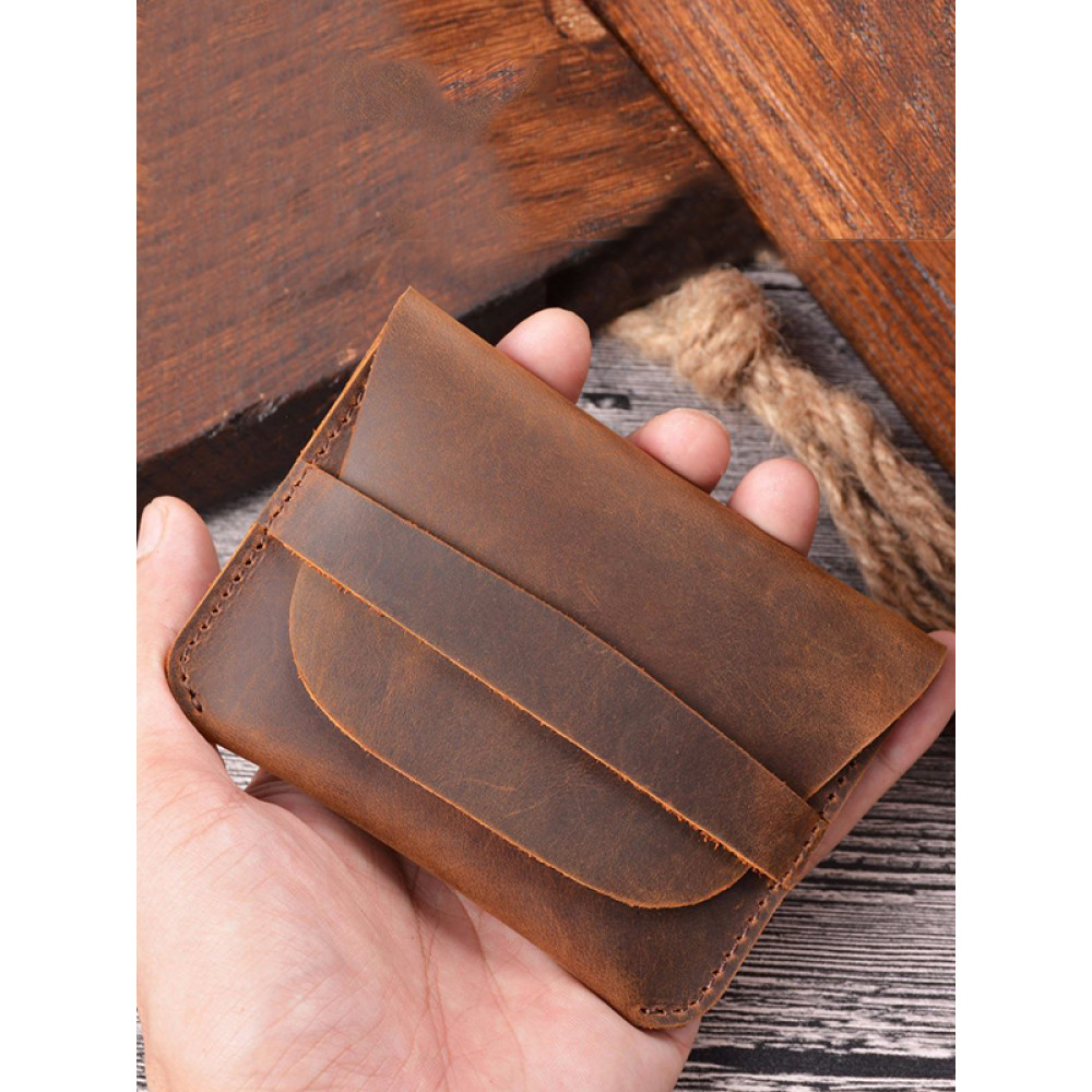 Crazy-Horse Leather Card Holder