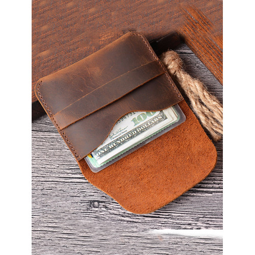 Crazy-Horse Leather Card Holder