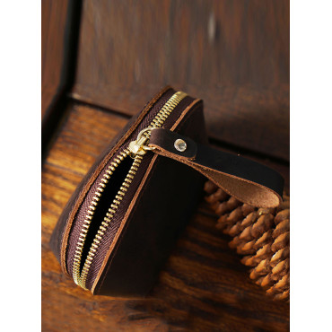 Crazy-Horse Leather Coin Bag