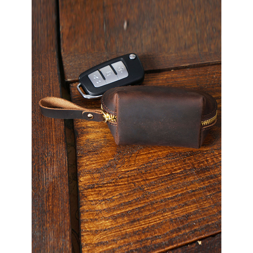 Crazy-Horse Leather Coin Bag