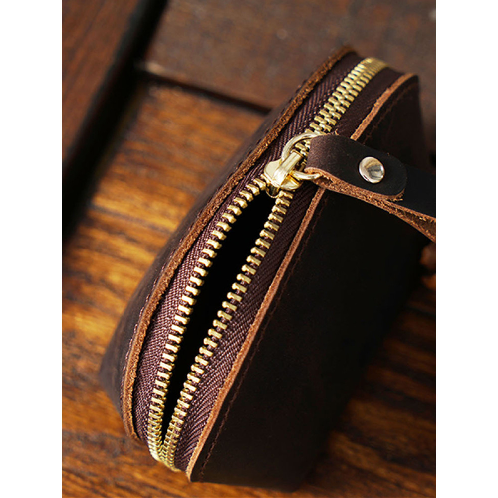Crazy-Horse Leather Coin Bag
