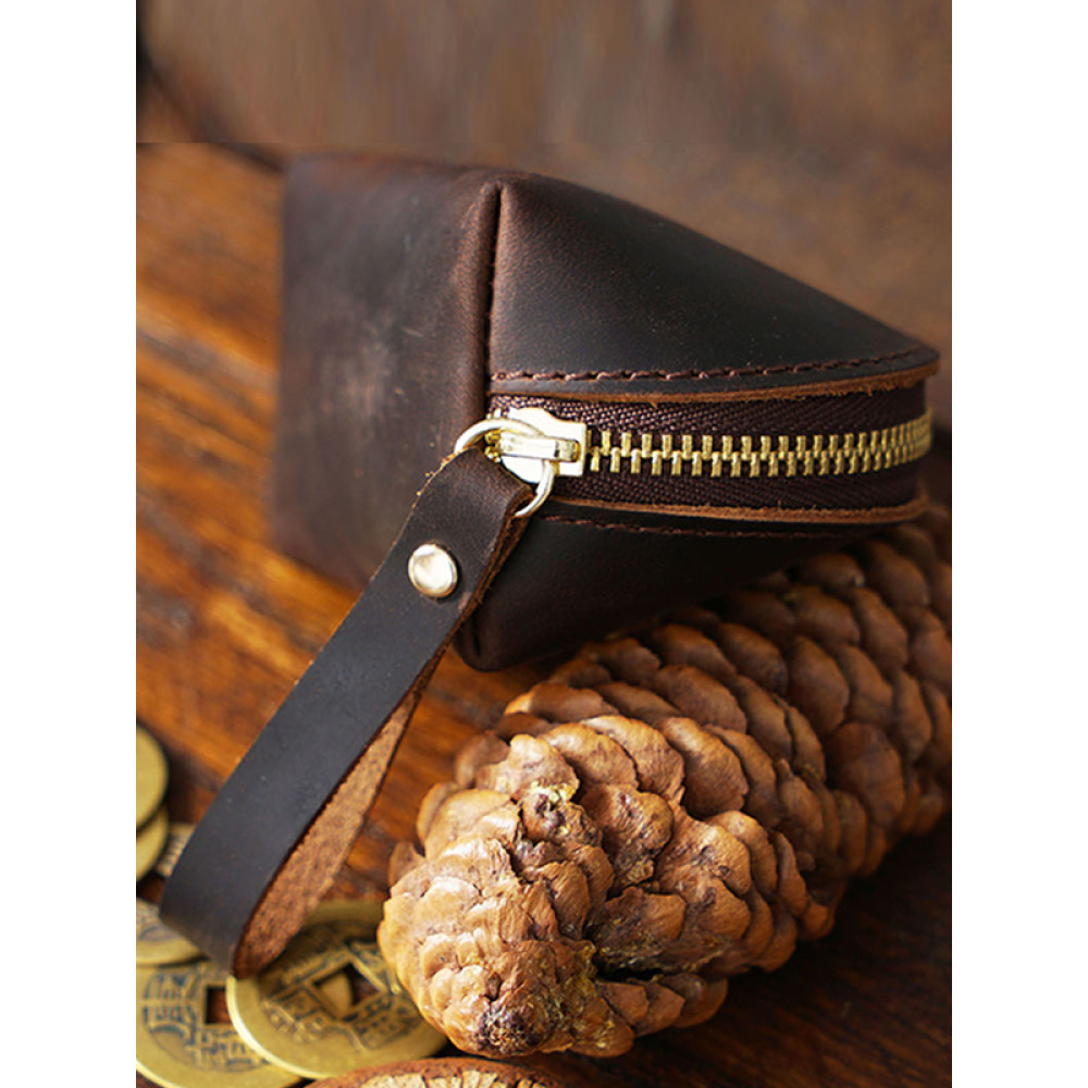 Crazy-Horse Leather Coin Bag