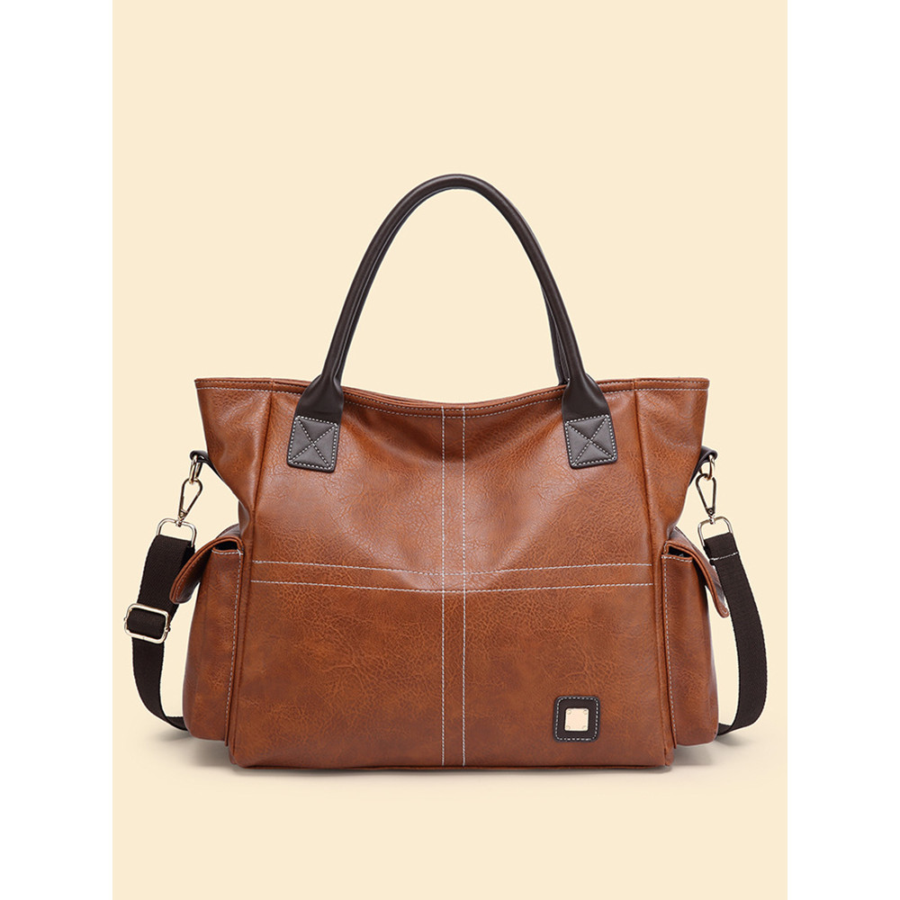Cross Seamed Utility Big Tote Bag