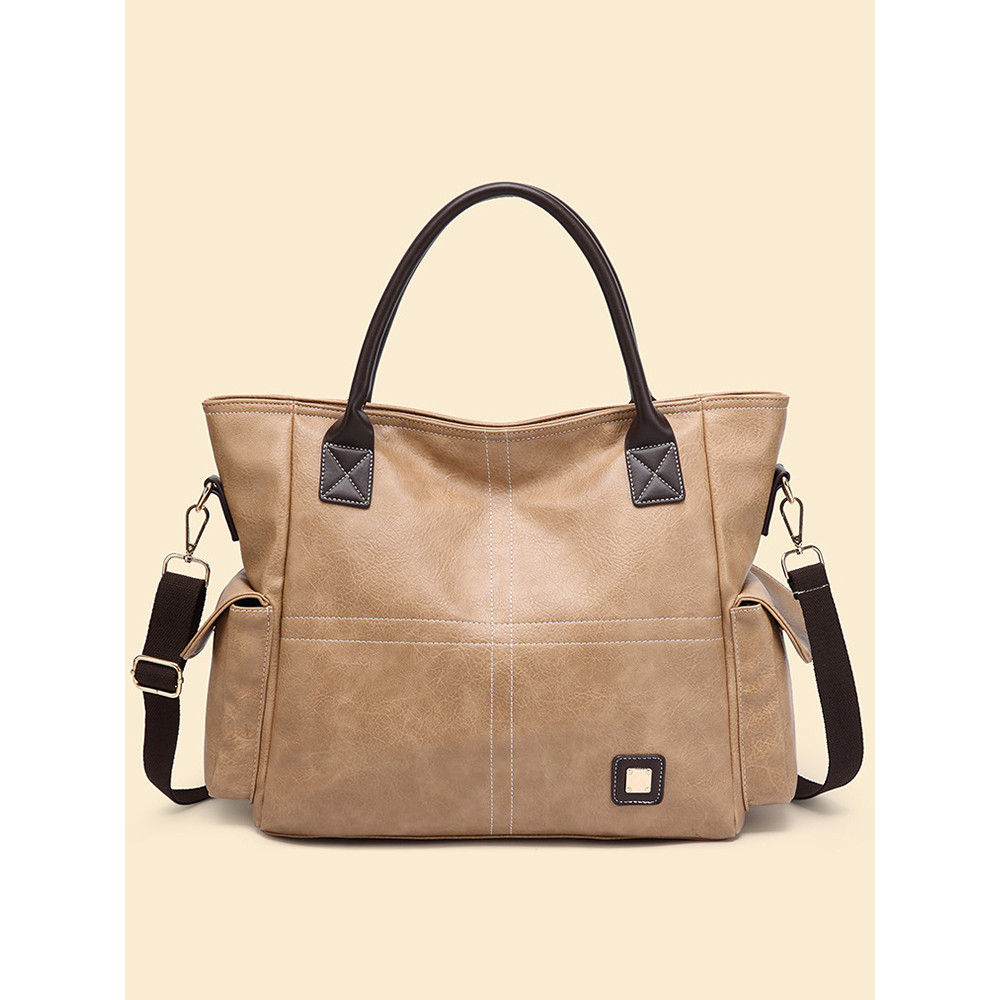 Cross Seamed Utility Big Tote Bag