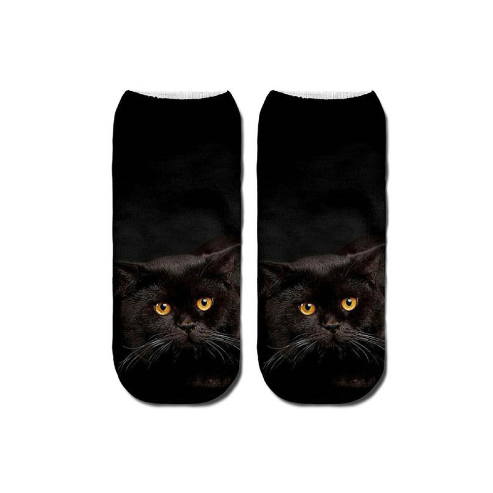Cute Cat Series Printed Ankle Socks