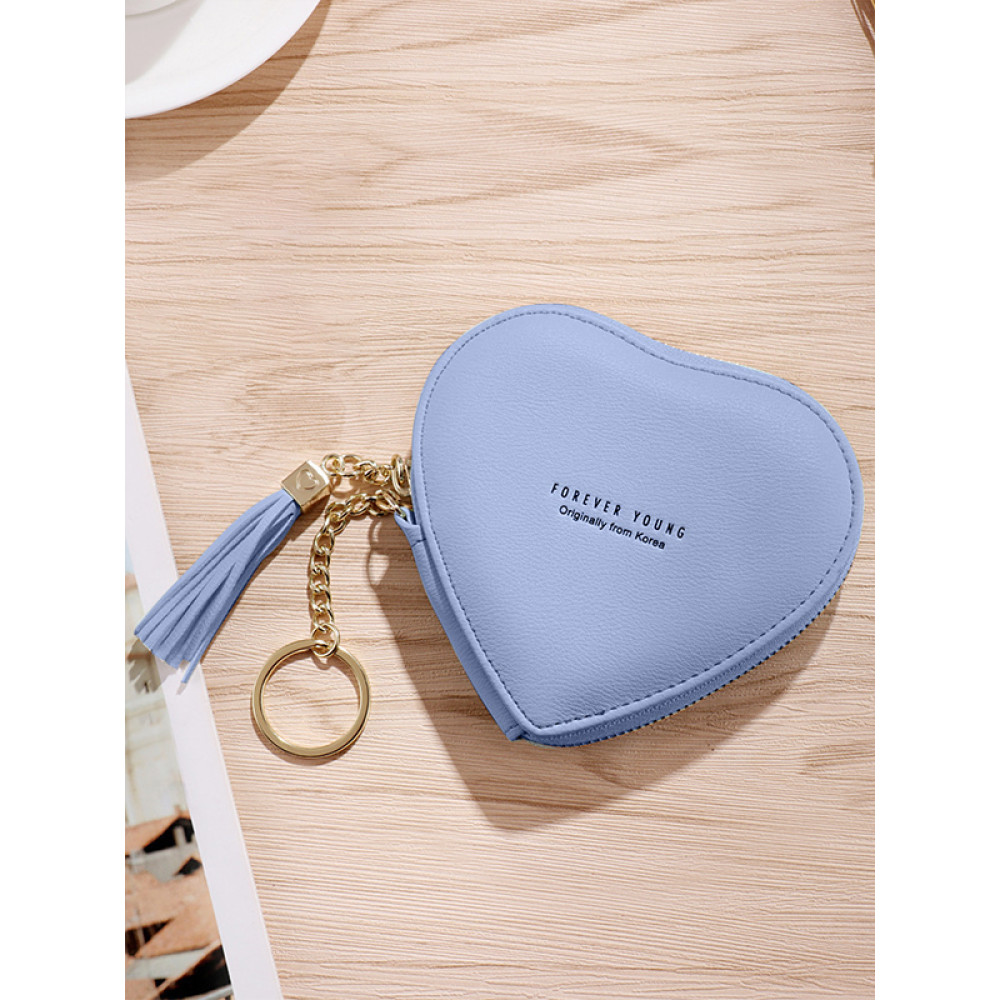Cute Heart-Shape Coin Purse With Tassel