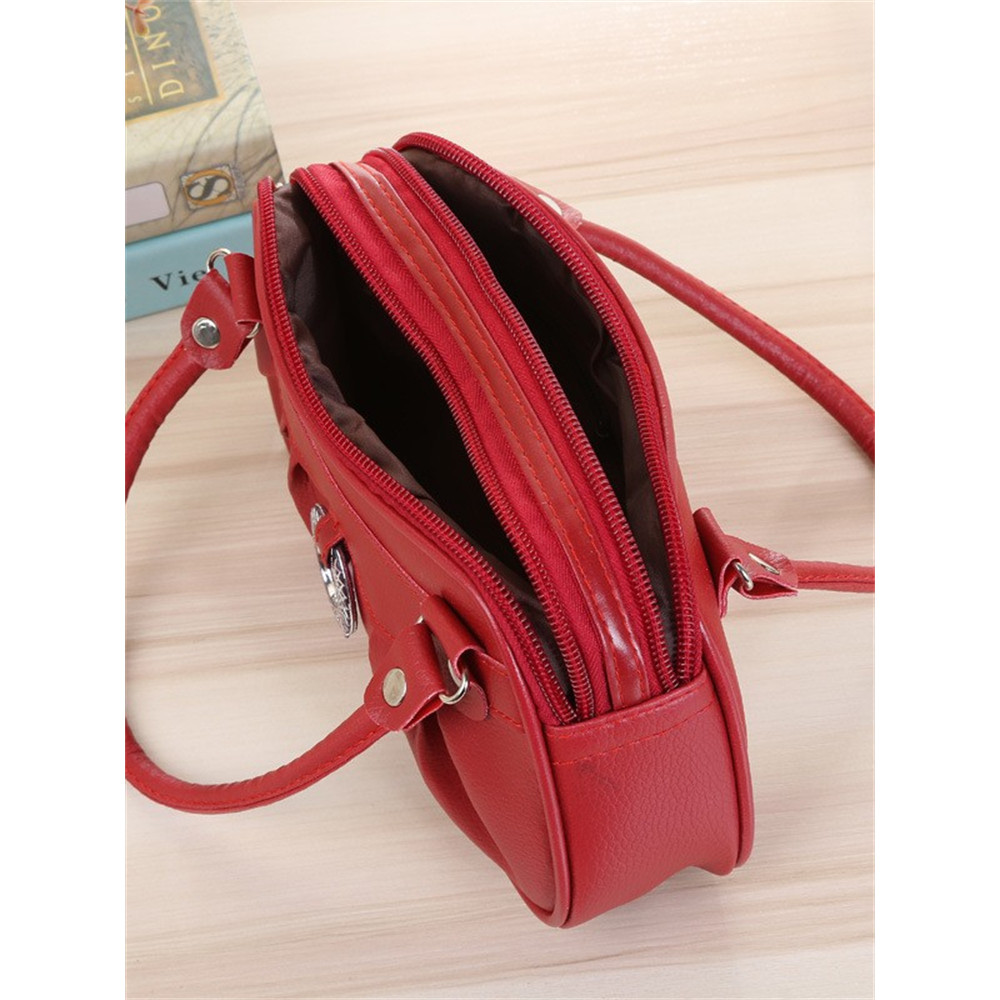 Cute Pinched Ring Pendant Portable Handbag