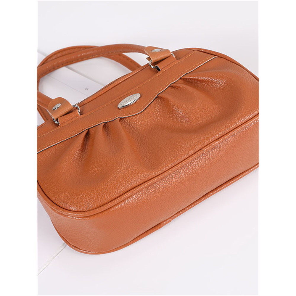 Cute Pleated Utility Portable Handbag