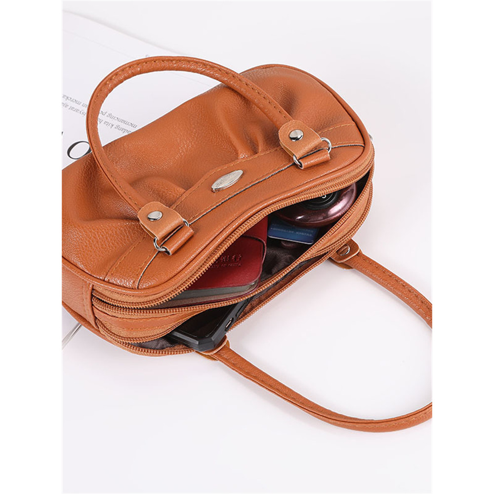 Cute Pleated Utility Portable Handbag
