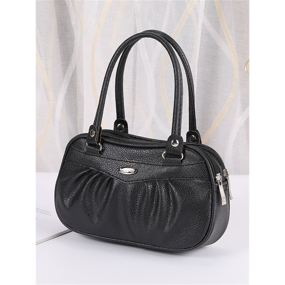 Cute Pleated Utility Portable Handbag