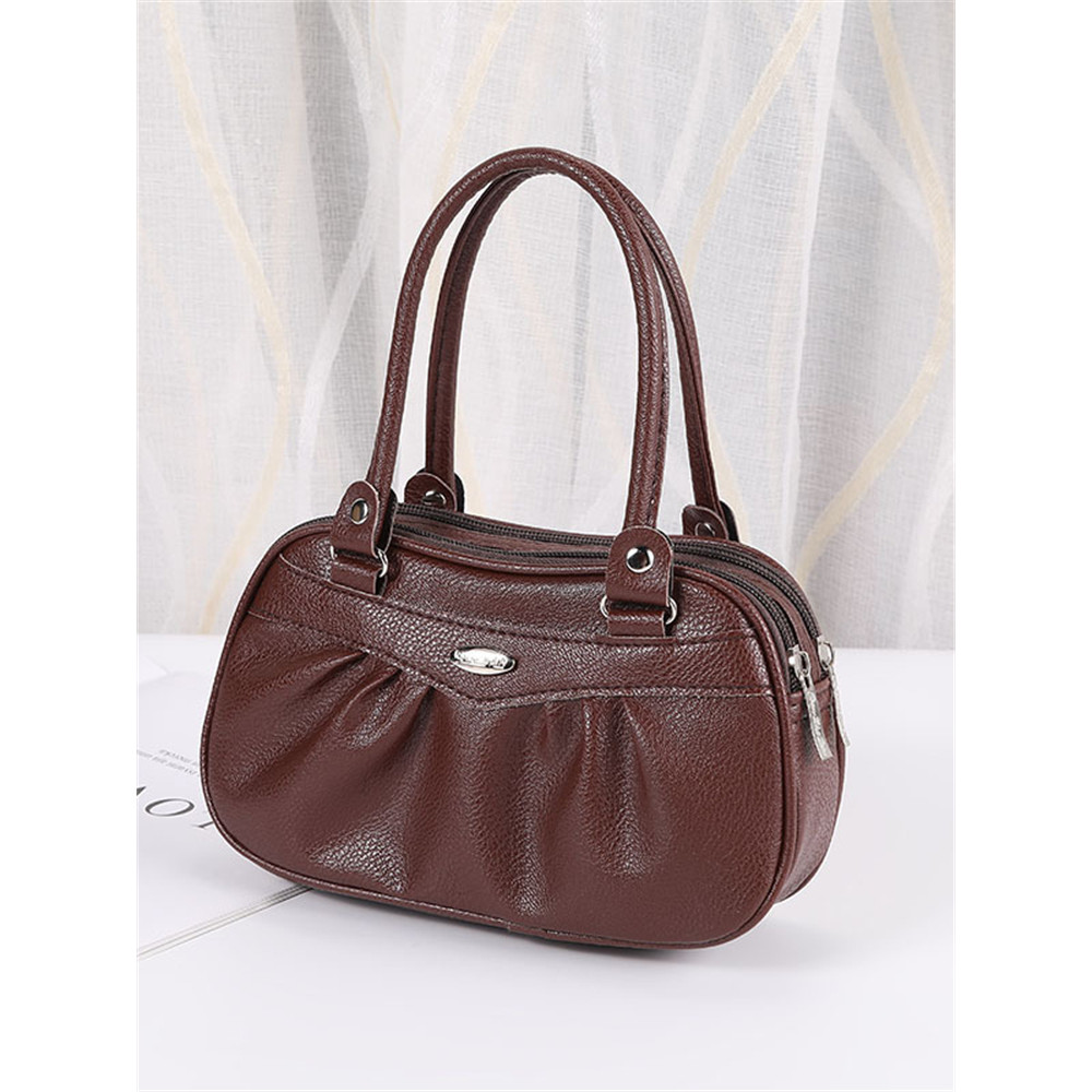 Cute Pleated Utility Portable Handbag