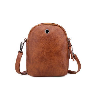 Diamond Pattern Seamed Mini Crossbody Bag