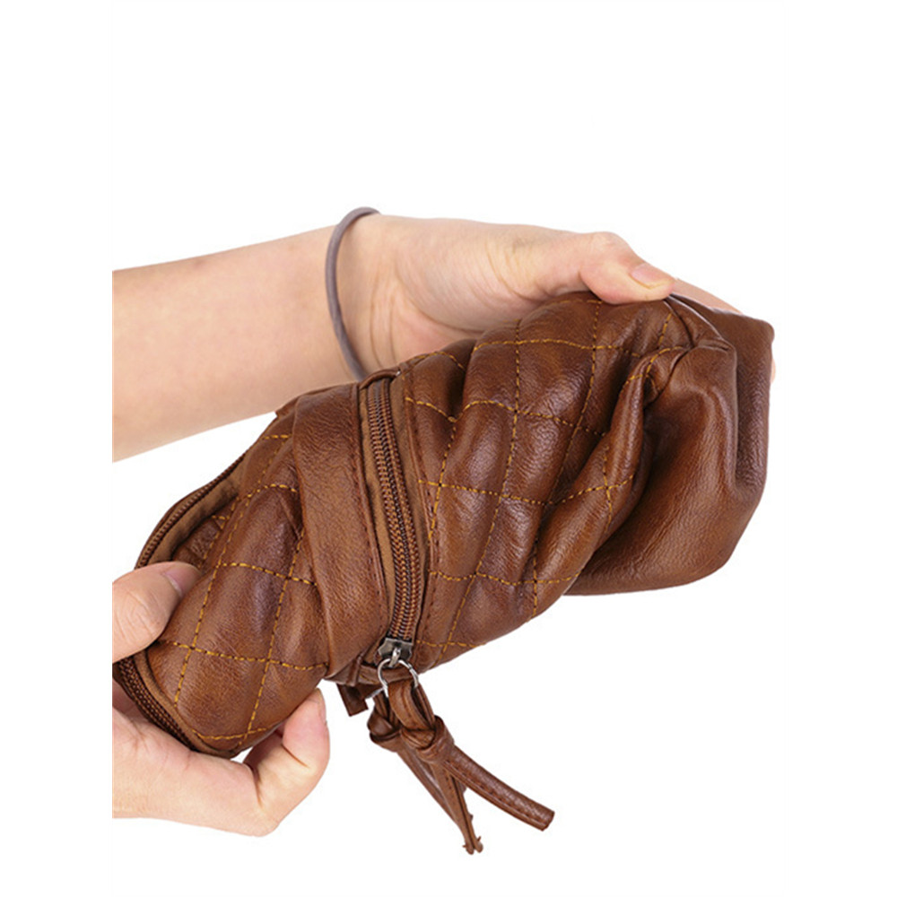 Diamond Pattern Seamed Mini Crossbody Bag