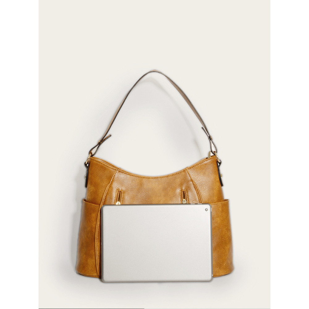 Double Zipper Tassel Tote Bag
