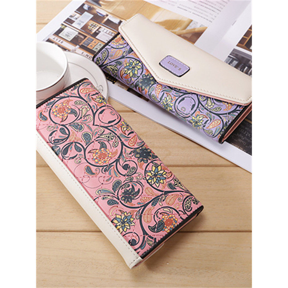 Elegant Paisley Floral Utility Envelope Purse