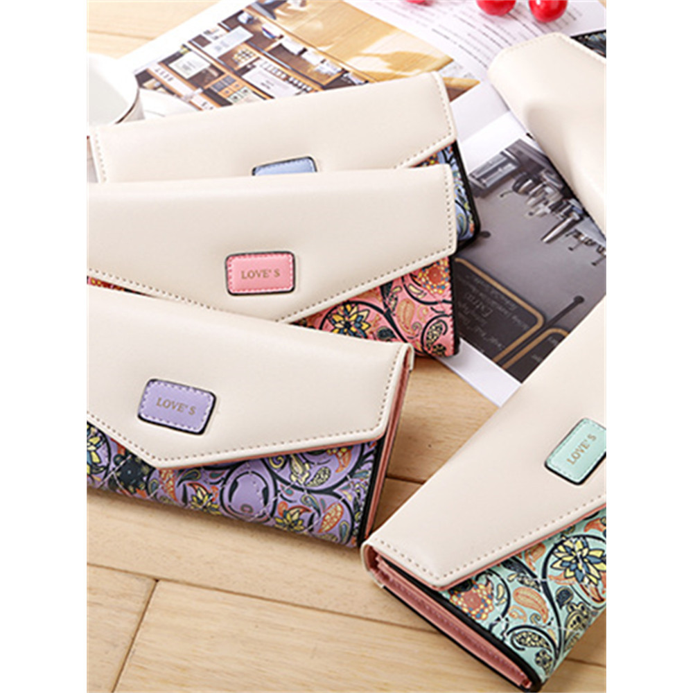Elegant Paisley Floral Utility Envelope Purse
