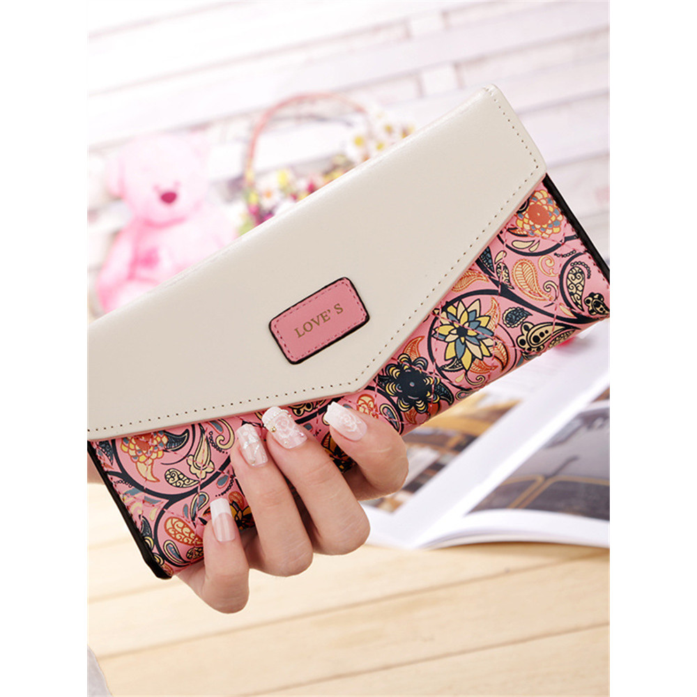 Elegant Paisley Floral Utility Envelope Purse