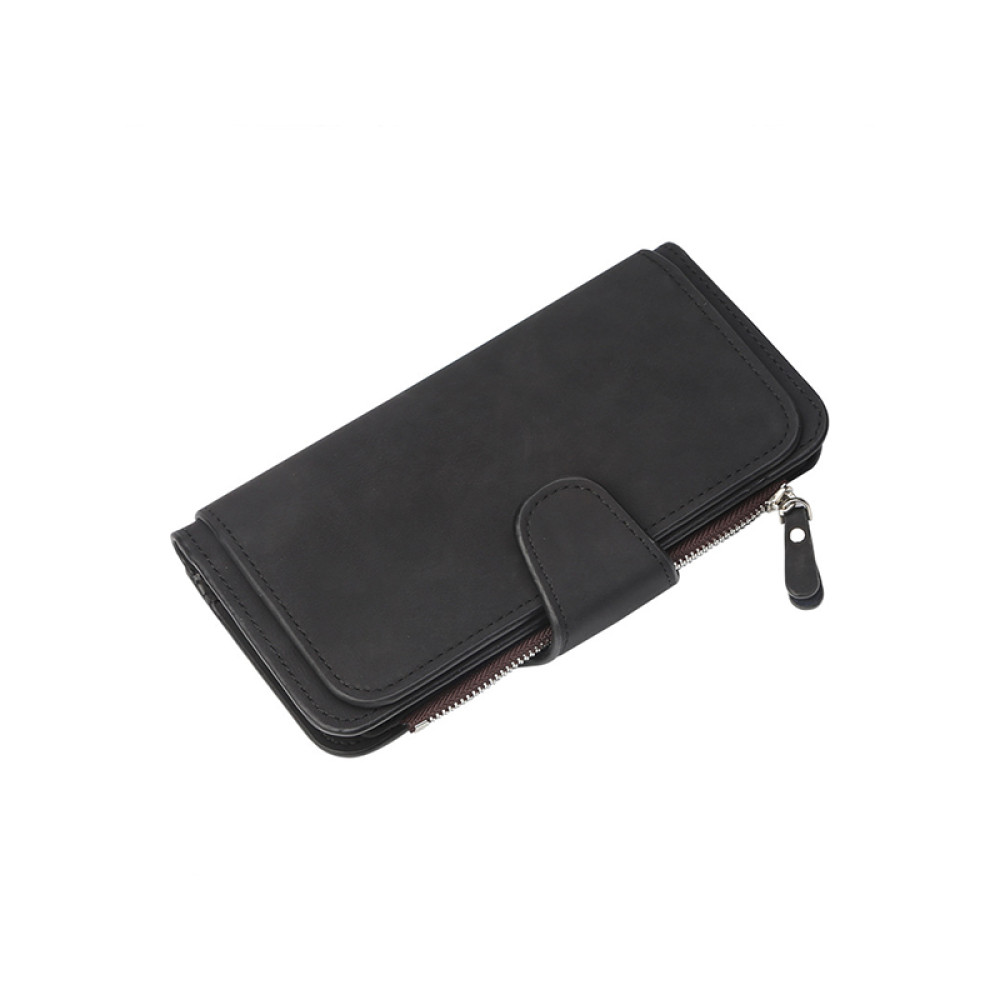 Fashion Leather Card Holder Classic Zipper Wallet