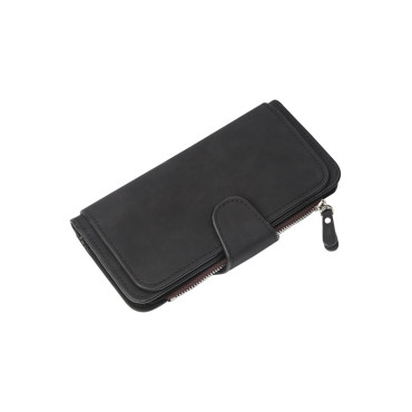 Fashion Leather Card Holder Classic Zipper Wallet