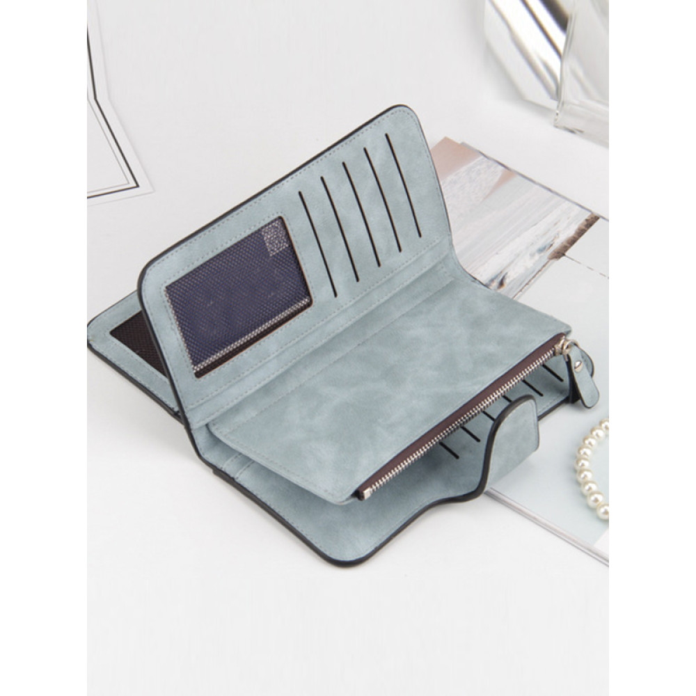 Fashion Leather Card Holder Classic Zipper Wallet
