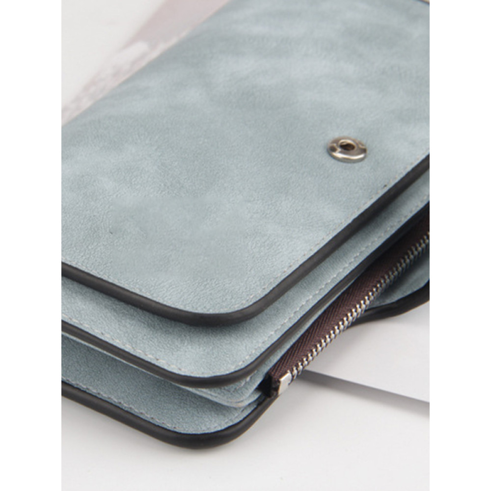 Fashion Leather Card Holder Classic Zipper Wallet