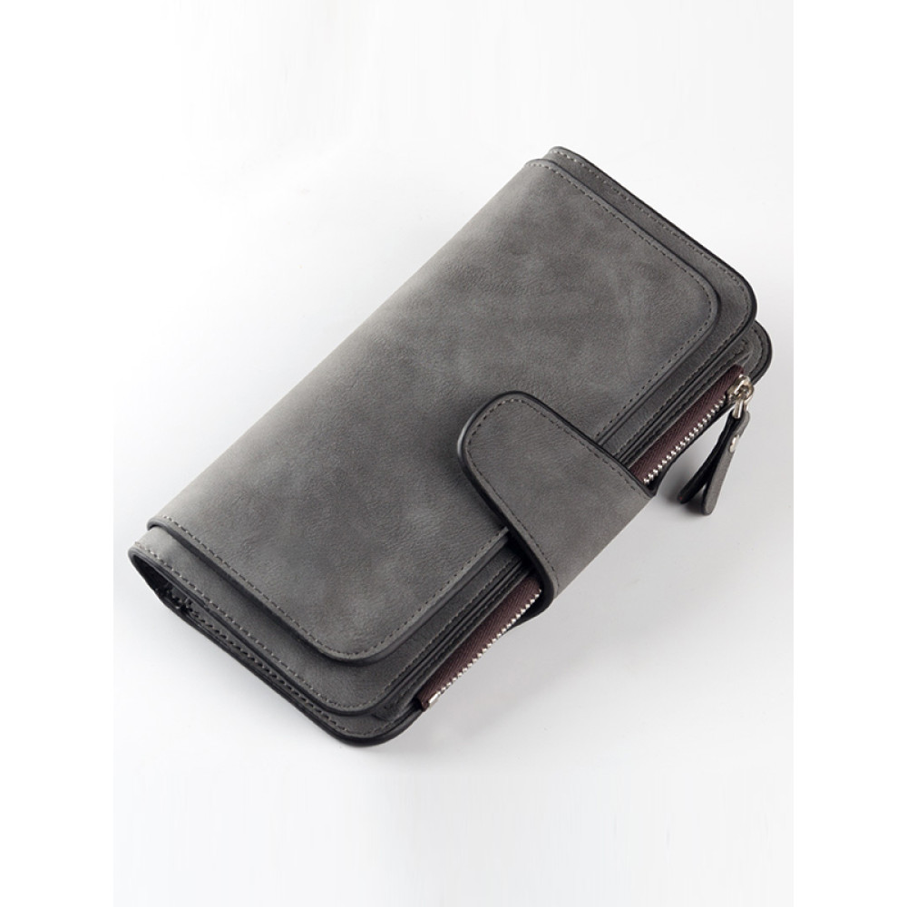 Fashion Leather Card Holder Classic Zipper Wallet