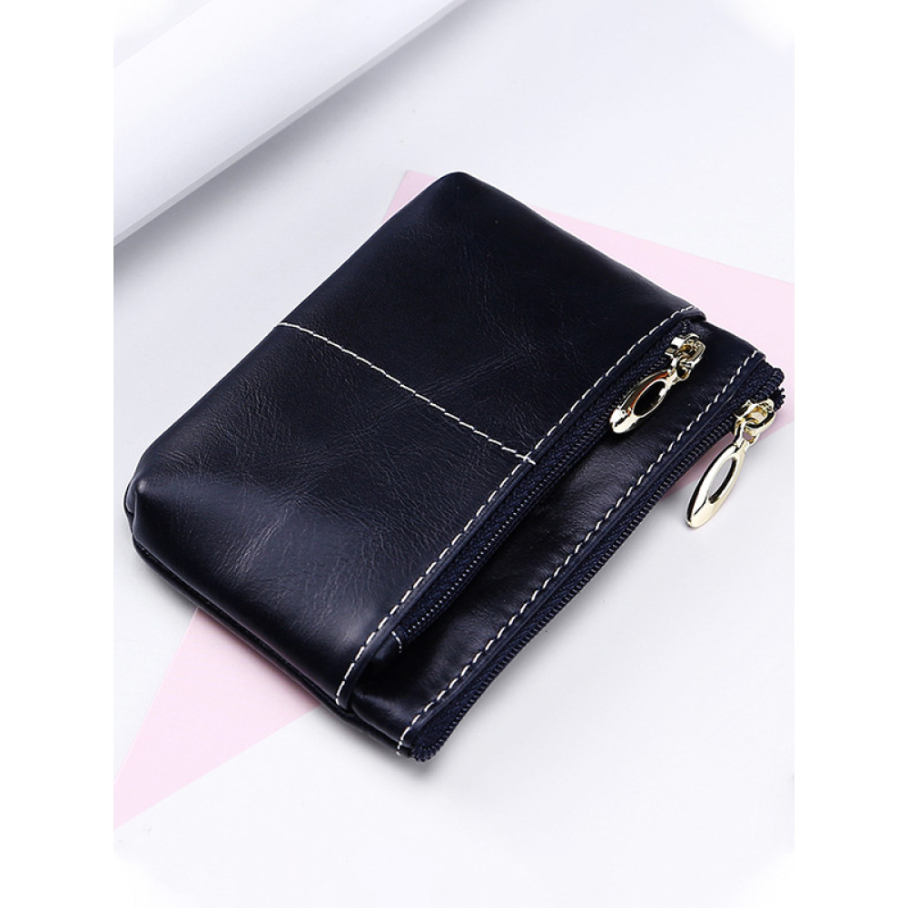 First Layer Cowhide Coin Wallet
